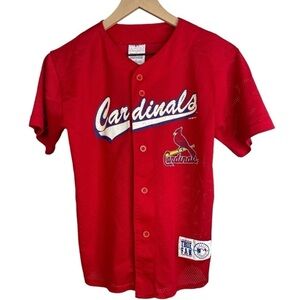 Vintage 1999 MLB True Fan Youth #25 Mark McGwire St. Louis Cardinals Jersey